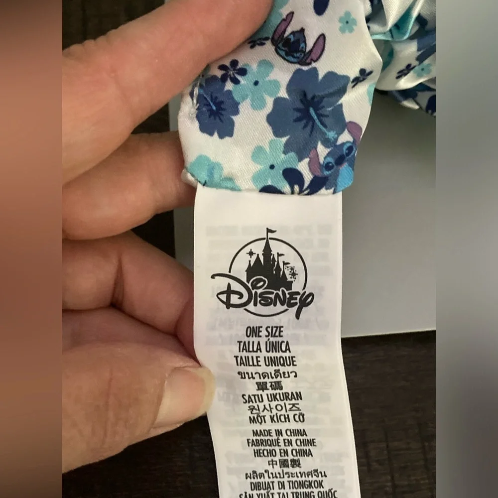 Disney Floral Stitch Hair Scrunchie